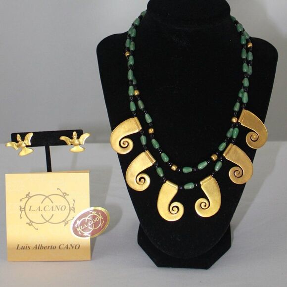 Luis Alberto CANO Necklace & Earring Set - Picture 2 of 7